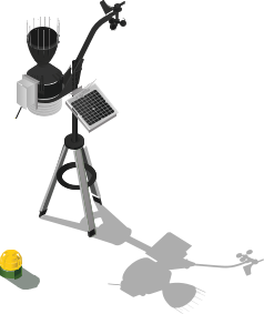 Illustration of weather probe